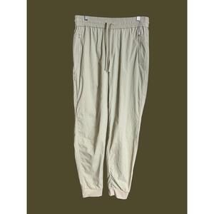 Athleta tan jogger pants medium tall